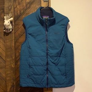 Patagonia Mens L Nano Air Vest Lightweight Blue